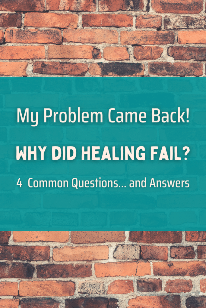 My problem came back! Why did the healing fail? Now Healing with Elma Mayer