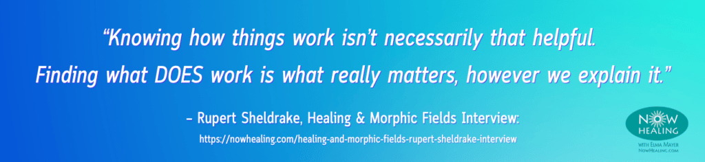 Energy Healing Training Online - What you need to know - Rupert Sheldrake Quote - Knowing How Things Work - Now Healing with Elma Mayer