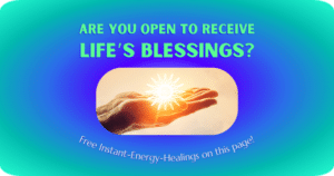 open to receive blessings